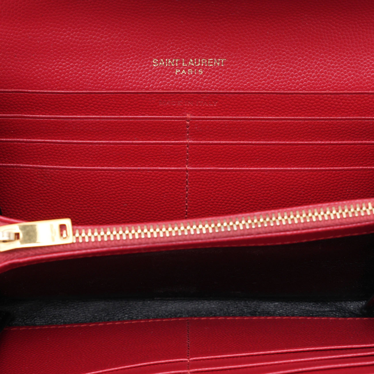 YVES SAINT LAURENT(USED)생로랑 372264 모노그램 쉐브론 장지갑